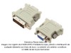 Adaptador DVI-D 24+1 pines macho a VGA(HD15) hembra
